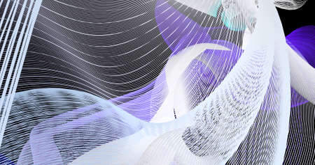 Virtual space of chaotic lines.