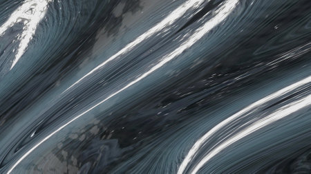 Abstract bending wavy lines.