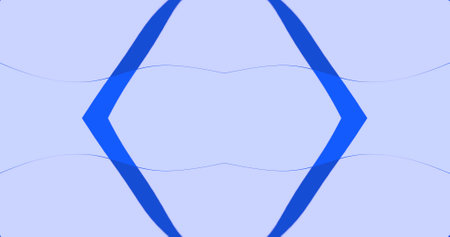 abstract background with blue and white lines and hexagons in it