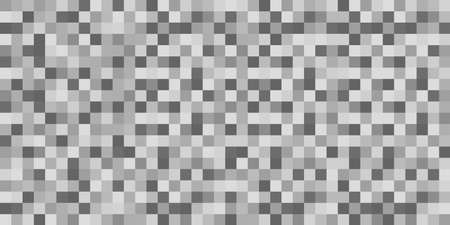 Censored sign from pixel blur. Square gray background in mosaic design. Abstract vector...