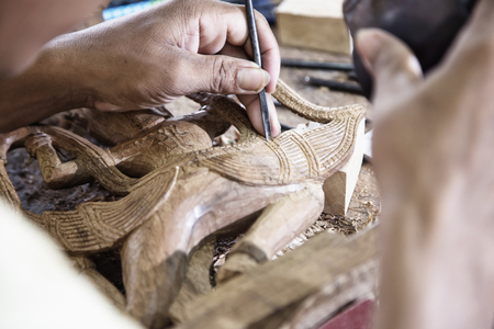 woodwork workshop in cambodiaの写真素材