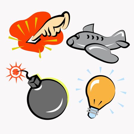 Vector - Illustration of Set of Cartoon General  object symbolのイラスト素材