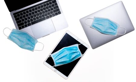 Gadget when a virus pandemicの写真素材