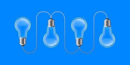 Infographic element template light bulbのイラスト素材
