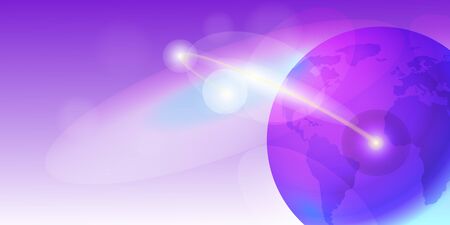 Vector - Illustration of Outer space communication abstract art のイラスト素材