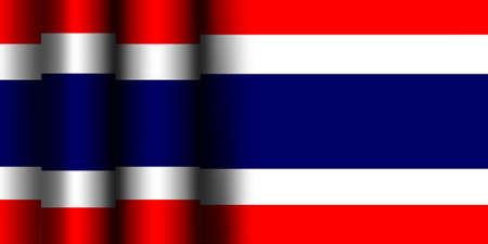 Vector -  Illustration of Thailand Flagのイラスト素材