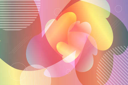 Abstract colorful flow shapes background design