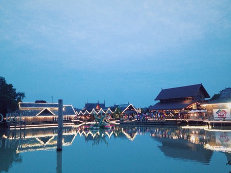 Pattaya Floating Marketのeditorial素材