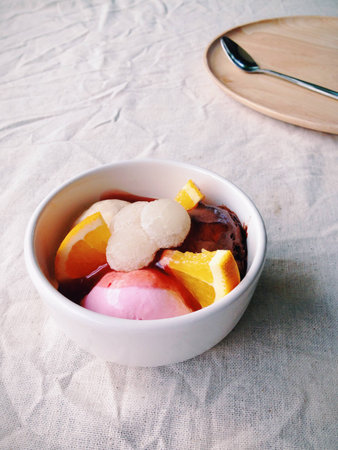 Fruit Ice Creamの写真素材