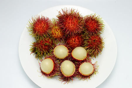 rambutans fruitsの写真素材
