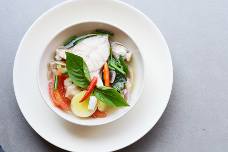 spice clear soupの写真素材