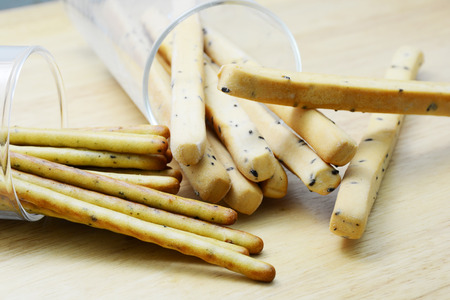 bread stick on wood table