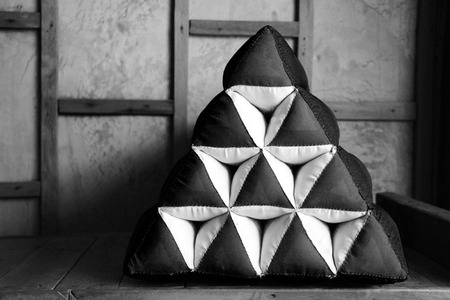 triangle pillowの写真素材