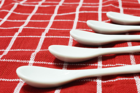 ceramic spoonの写真素材