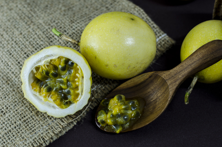 passion fruit cool drinkの写真素材
