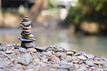 stone and riverの写真素材