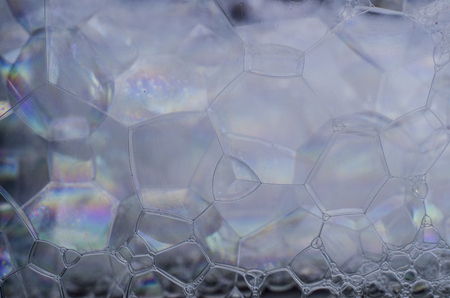 bubble foam and soapの写真素材