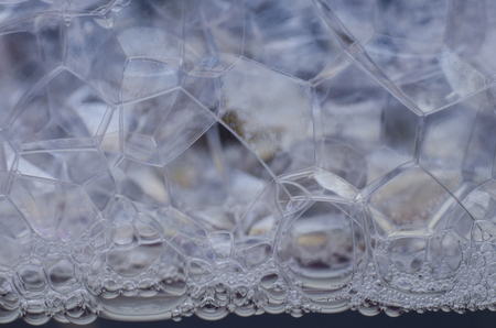 bubble foam and soapの写真素材