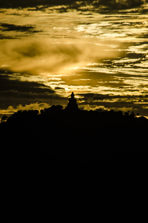 bigbuddha on top mountainの写真素材
