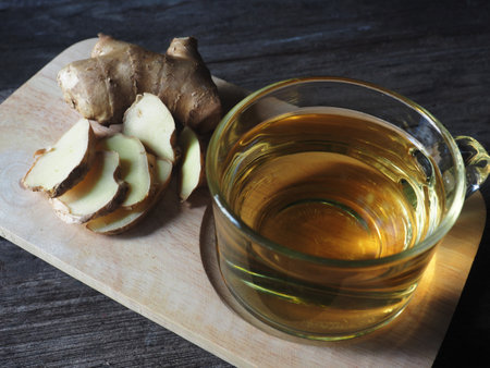 tea ginger lemongrass aroma in hot cup for healthy care