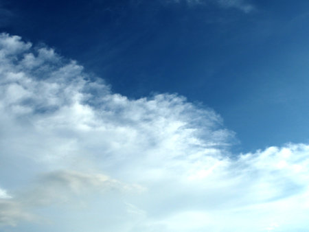 Blue sky and white cloudsbe used as a background.の写真素材