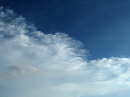 blue sky background with white clouds, nature cloud blue sky background.の写真素材