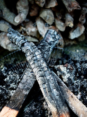 Close up of firewood.