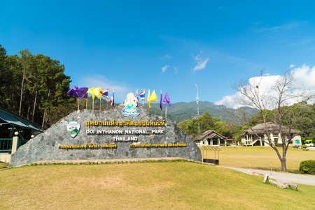 CHIANG MAI THAILAND - DECEMBER 22, 2015 - Office of Doi Inthanon national park in Chiang mai,Thailandのeditorial素材