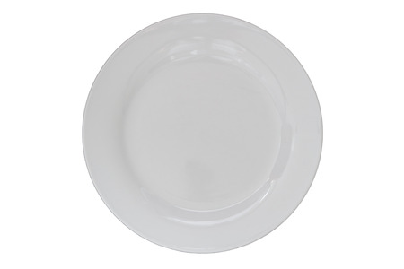 empty plate isolatedの写真素材