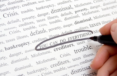 Allocation among a negative positive wordsの写真素材