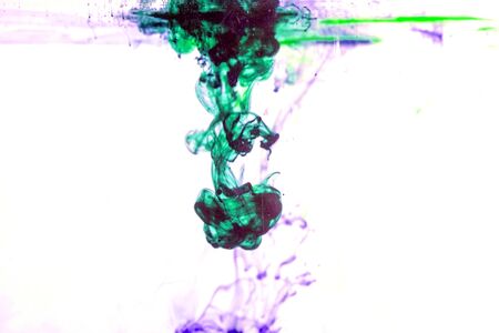 Colored ink cloud grows in water11.の写真素材