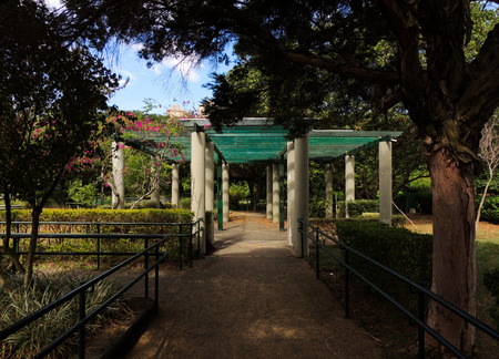 Harmony between architecture and nature.の写真素材