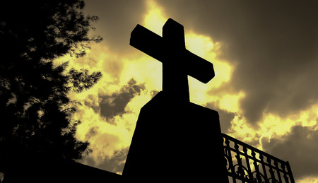 Life and death, light and dark.の写真素材