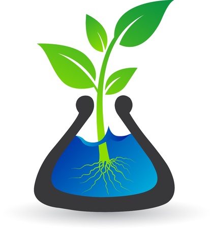 Illustration art of a Test tube plant with isolated backgroundのイラスト素材
