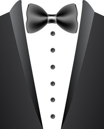 Illustration art of a tuxedo with isolated backgroundのイラスト素材
