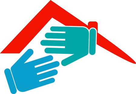 Illustration art of a home shake with isolated backgroundのイラスト素材