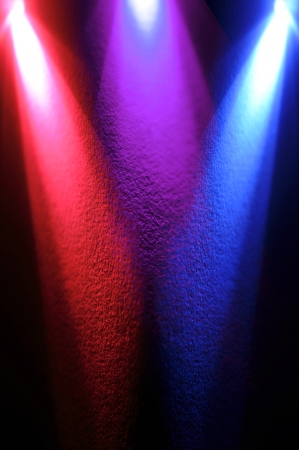 bright spotlight lighting beam at the stageの写真素材