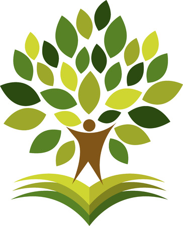 Illustration art of a tree man with isolated backgroundのイラスト素材