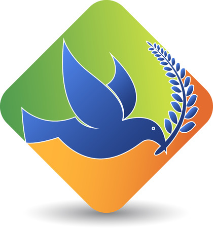 Illustration art of a pigeon icon with isolated backgroundのイラスト素材