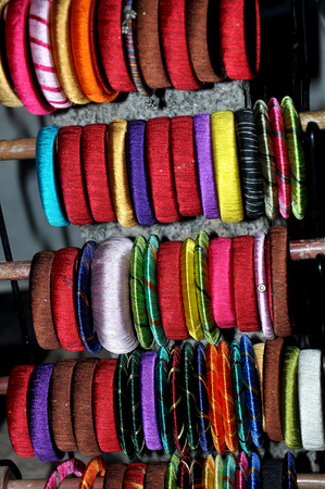indian market handmade colorful bangles