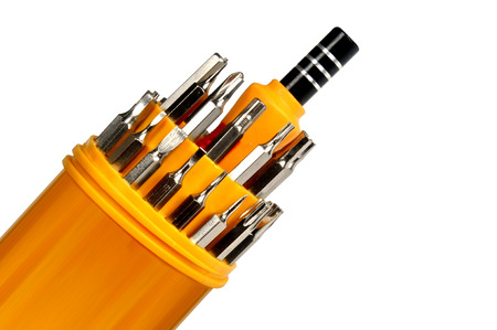 screwdriver set with isolated background
