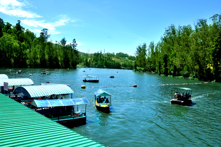 camera shot on ooty lake and boating placesのeditorial素材