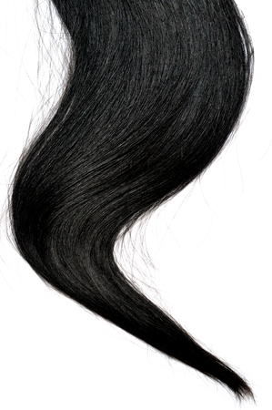 camera shot on dark black hairの写真素材