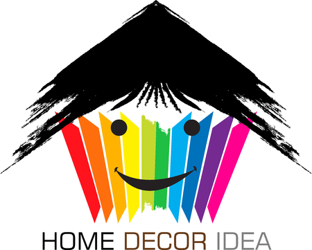 Illustration art of a home decor idea icon with isolated backgroundのイラスト素材