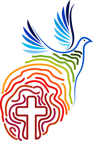 Illustration art of a freedom icon with isolated backgroundのイラスト素材