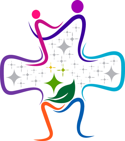 Illustration art of a dentist iconのイラスト素材