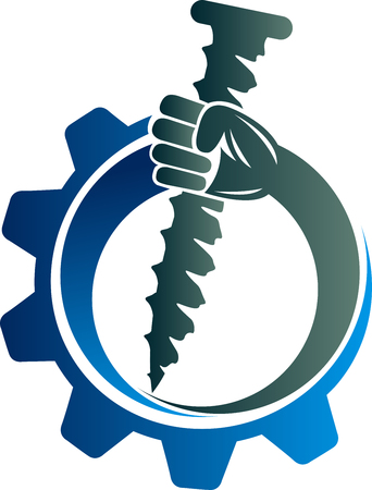 Illustration art of a strong nail power icon with isolated backgroundのイラスト素材