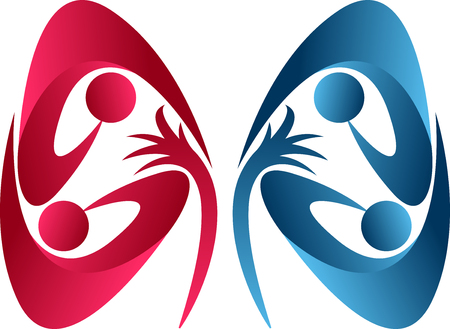 Illustration art of a kidney care icon with isolated backgroundのイラスト素材