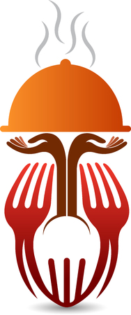Illustration art of a catering icon with isolated backgroundのイラスト素材