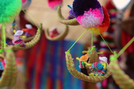 Titicaca Lake handcraftの写真素材